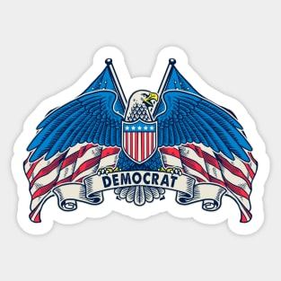 Bald Eagle Democrat 2020 Sticker